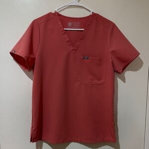 FIGS Scrub Top- CORAL